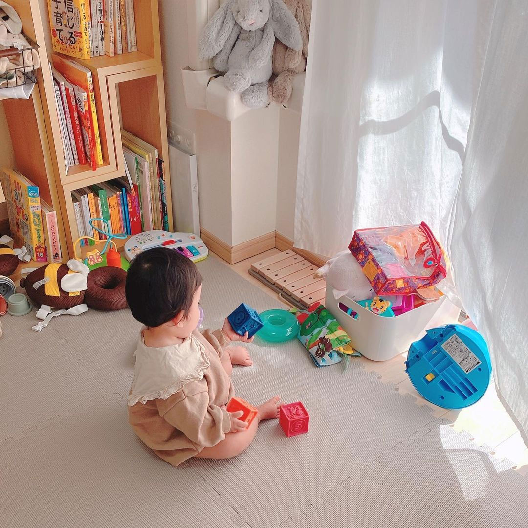 絵本は毎月2冊ずつ増えていくので収納を工夫