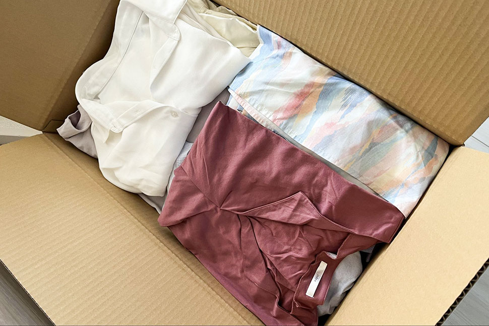 荷物を入れるボックスのオーダーも集荷手配も全部スマホ一つで頼めた！