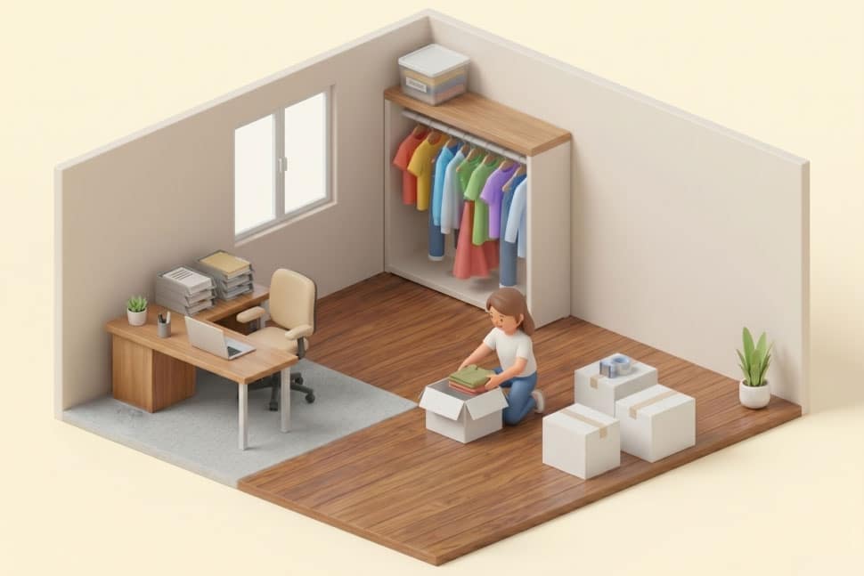 それぞれの利用シーンに分けて収納する場所を整理することで余白をつくる